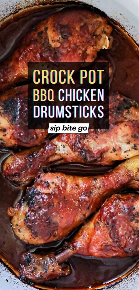 Crock Pot BBQ Chicken Drumsticks Recipe Chicken Drumsticks Slow Cooker Recipes, Crock Pot Bbq Chicken Legs Crockpot, Slow Cooker Bbq Drumsticks, Crock Pot Chicken Leg Recipes Crockpot, Chicken Leg In Crock Pot, Sticky Bbq Chicken Drumsticks, Crock Pot Bar B Que Chicken Recipes, Crockpot Bbq Chicken Legs Easy, Bbq Chicken Drumsticks Instant Pot