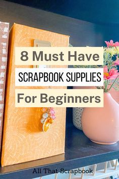 How To Scrapbook For Beginners Step By Step, Scrapbook For Photos, Large Scrapbook Ideas, Making A Scrapbook Diy, Where To Get Scrapbook Supplies, Scrapbook Beginner Ideas, Scrapbook With Photos Ideas, Scrapbook Tools Products, Gifts For Scrapbookers