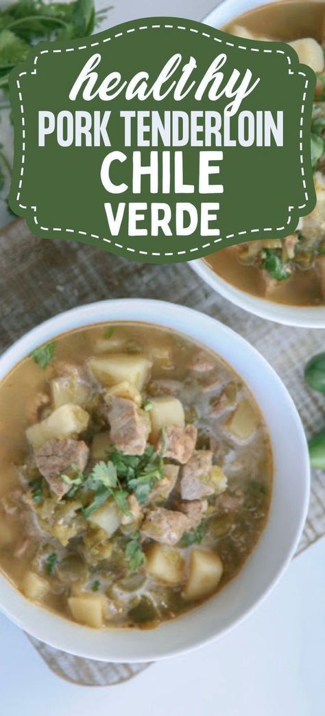 If you're looking for a flavorful and comforting meal, this Pork Chili Verde recipe is the answer! Made with tender pork shoulder simmered in a zesty verde sauce packed with roasted tomatillos, poblano peppers, and fresh cilantro, it's perfect for family dinners or meal prep. This easy, homemade chili verde brings bold, authentic flavors to your table and pairs beautifully with rice, tortillas, or as a filling for tacos. It's a make-ahead dish that tastes even better the next day! Salsa Verde Pork Tenderloin, Pork Chili Verde Recipe, Rice Tortillas, Pork Verde, Pork Chili Verde, Chile Verde Pork, Pork Chile Verde, Chili Verde Recipe, Paleo Pork Recipes