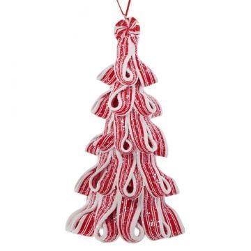 Ribbon Candy Tree Ornament | Property of Traditions 2020 Peppermint Tree, Miniature Christmas Tree, Candy Tree, Ribbon Candy, Tree Centerpieces, Tabletop Christmas Tree, Festive Holiday Decor, Miniature Christmas Trees, Charming Christmas