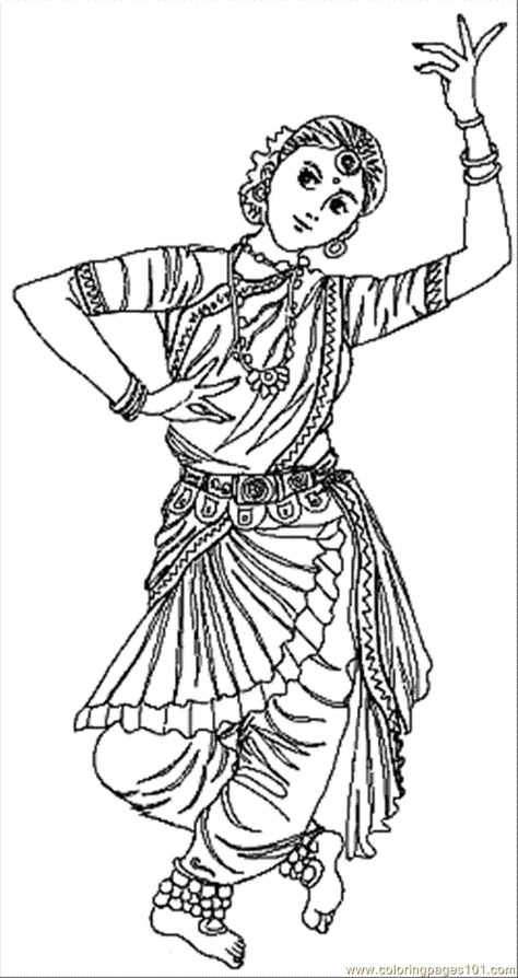 Beautiful Indian dancer Dance Coloring Pages, Dancing Drawings, Indian Princess, Coloring Pages Inspirational, Princess Coloring Pages, Coloring Page Ideas, Coloring Pages For Boys, Female Art Painting, Princess Coloring