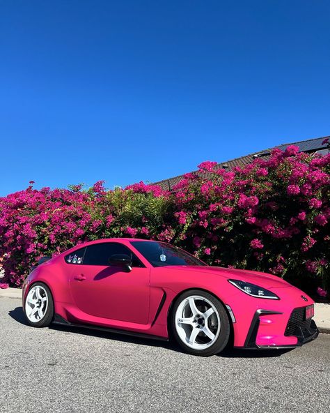 Found pink flowers 😎 I have some announcements this week! And I’m considering opening this long weekend 🐰 #gr86 #pink86 #toyota86… | Instagram Hot Pink Car Aesthetic, Gr 86 Toyota, Pink Toyota, 86 Toyota, Hot Pink Cars, Kawaii Car, Big Girl Toys, Toyota Gr86, Gr 86