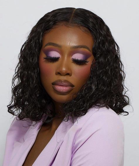 How to Wear the Purple Makeup Trend | Fashionisers© Vanessa Gyimah, Editorial Glam, Fierce Makeup, Purple Eyeshadow Looks, Purple Makeup Looks, Woc Makeup, Brown Girls Makeup, Beauty Tutorial, Prom Eye Makeup