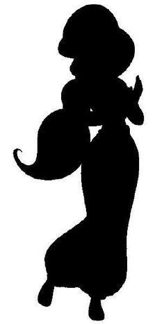 Jasmine Silhouette Art Disney, Jasmine Silhouette, Silhouettes Disney, Disney Stencils, Silhouette Printables, Disney Princess Silhouette, Disney Silhouette Art, Princess Crafts, Disney Silhouette