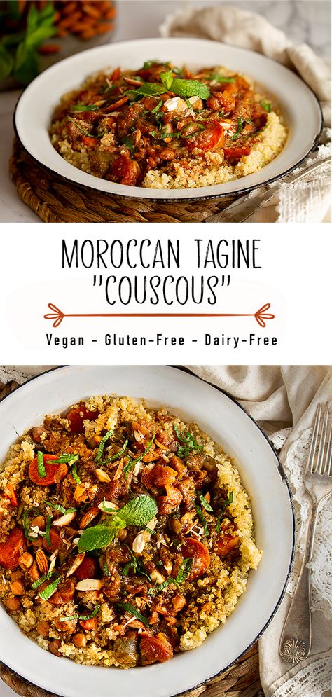 Morracon Vegan, Best Tagine Recipes, Moroccan Vegetable Couscous, Tagine Pot Recipes, Moroccan Stew Vegetarian, Moroccan Tagine Recipes Vegetarian, Vegetarian Tagine Recipes, Vegan Tagine Recipes, Tagine Recipes Vegetarian