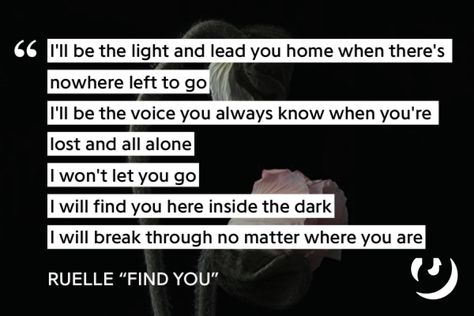 Ruelle Lyrics, Yours Lyrics, All Alone, Find You, The Voice, Matter, Finding Yourself, Songs, Let It Be