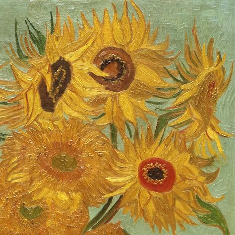 Vase with Twelve Flowers (detail) 1889 by Vincent van Gogh  #art #arte #artwork #kunst #artwork #VincentVanGogh #vangogh #artist #PostImpressionism #flowers #sunflowers #details Van Gogh Aesthetic, Vincent Van Gogh Art, Arte Van Gogh, Blog Art, Van Gogh Paintings, Van Gogh Art, Post Impressionism, Arte Sketchbook, Yellow Aesthetic