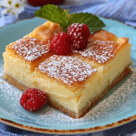 Indulge in these delectable Vanilla Custard Cream Squares with flaky puff pastry and creamy filling. Perfect for any dessert lover! Vanilla Custard Cream Squares, Custard Cream Squares, Puff Pastry Cream Puffs, Custard Cream, Square Recipes, Custard Filling, Puff Pastry Sheets, Vanilla Custard, Flaky Pastry