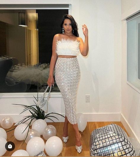 Silver Maxi Skirt, Sequin Maxi Skirt Outfit, Silver Sequin Skirt Outfit, Silver Skirt Outfit, Silver Skirt Outfits, Sequin Skirt Outfit, Rhinestone Crop Top, Sequin Maxi Skirt, Silver Sequin Skirt