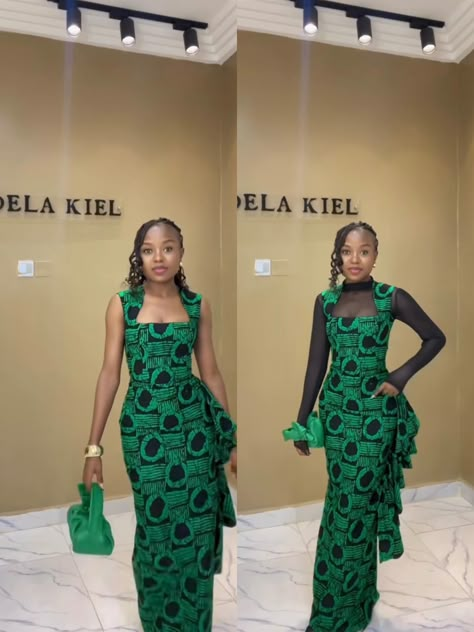 Nigerian Dress Designs, African Dress Traditional, Nigerian Designer Dresses, Ankara Combination Gown Styles, Nigerian Ankara Styles Dresses, Ankara Long Gown Styles For Slim Ladies, Nigerian Dress Styles Classy, Owanbe Styles For Ankara, Ankara Gown Styles For Wedding