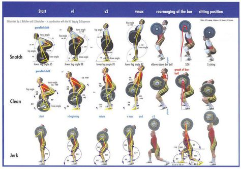 Weightlifting Technique Sequence Posters Snatch Clean Jerk Olympic Weightlifting, Olympic Lifting, Muscle Up, Different Exercises, Crossfit Workouts, Lift Heavy, Motivation Fitness, I Work Out, Powerlifting