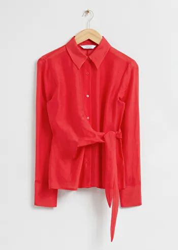 Knot Shirt, Embellished Shirt, Double Knot, Chic Shirts, Tie Shirt, Sheer Shirt, Wool Shirt, Simply Chic, Women's Blouses