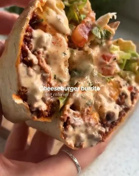 Foodie | Recipes on Instagram: "1,2 or 3?
Which #recipe by @veryhungrygreek
would you love to try?

1️⃣ Cheeseburger burrito
2️⃣ Teriyaki Salmon bites
3️⃣ Bolognese garlic bread
Recipes in the comments ⬇️

🎥 by @veryhungrygreek

•

•

•

•

•

#foodblog #foodblogger #foodie #food #foodporn
#foodphotography #foodstagram #instafood
#foodlover #foodpics #yummy #loodgasm
#delicious #foodies #foodpic #foodiesofinstagram
#homemade #healthyfood #instagood #foodgram
#tasty #foodlovers #foods #cooking #dinner
#foodbloggers #foodstyling #breakfast #foodlove" Cheeseburger Burrito, Homemade Burger Sauce, Chips Homemade, English Mustard, Homemade Burger, Tortilla Wrap, Healthy Budget, Garlic Bread Recipe, Friends Food