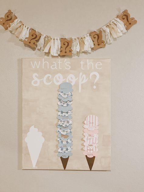 Milk And Cookies Gender Reveal, Gender Reveal Bar, The Scoop Gender Reveal, I’ve Cream Gender Reveal, Coolest Gender Reveal Ideas, He Or She What’s The Scoop, Gender Reveal Ideas Whats The Scoop, Ice Cream Scoop Gender Reveal, What’s The Scoop Gender Reveal Party