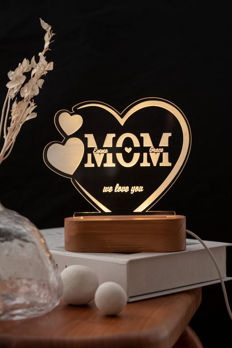 Creative Mother's Day Gifts, Unique Romantic Gifts, Fairy Night Light, Laser Engraved Gifts, Diy Gifts For Mom, Mothers Day Gifts From Daughter, Best Mothers Day Gifts, Unique Mothers Day Gifts, Nursery Gift