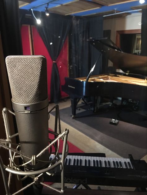 In Home Studio, Music Studio Room, Vision Board Photos, Recording Studios, Home Studio Music, Studio Equipment, Studio Room, Recording Microphone, Music Studio