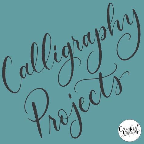 Fun and creative DIY projects you can do with modern calligraphy! With Crooked Calligraphy Calligraphy Projects Ideas, Calligraphy Business Ideas, Calligraphy Ideas Design Art, Caligraphy Christmas, Teaching Calligraphy, Modern Calligraphy Quotes, Fun Calligraphy, Brush Lettering Font, Calligraphy Crafts