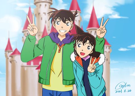 Ran X Shinichi, Ran And Shinichi Fanart, Detective Conan Quotes, Conan And Shinichi Brothers, Detective Conan All Characters, Detective Conan Shinichi, Detective Conan Ran And Shinichi, Shinichi Kudo, Ran And Shinichi