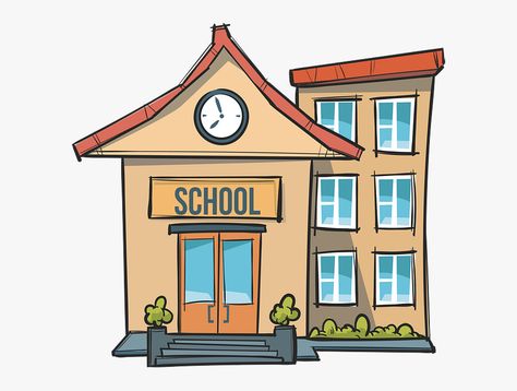 School Clipart Images In Collection Page Transparent - School Building Cartoon School Clipart is a free transparent background clipart image uploaded by {用户名}. Download it for free and search more on ClipartKey. Word Unscramble, School Building Design, Senior Secondary School, School Reopen, Building Logo, School Cartoon, School Theme, School Clipart, Background Clipart