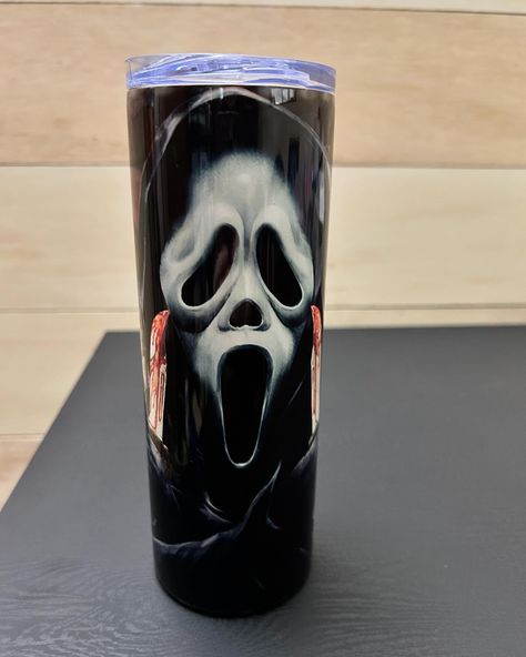 Ghostface tumbler for a fellow horror lover for Mother’s Day! 🫶🏻👻 Want to customize a tumbler? Do it on the site! 🔗 https://kaitlynroseco.com/products/make-your-own-tumbler-20oz-stainless-steel . . #ghostface #horror #horrorfan #spooky #spookylovers #makeyourowntumbler #customized #personalized #gifts #shopsmall #shoplocal #shophandmade #mamaownedbusiness Ghostface Tumbler, Horror Lovers, Tumbler 20oz, Ghost Faces, May 11, Handmade Shop, Mother’s Day, Make Your Own, Do It