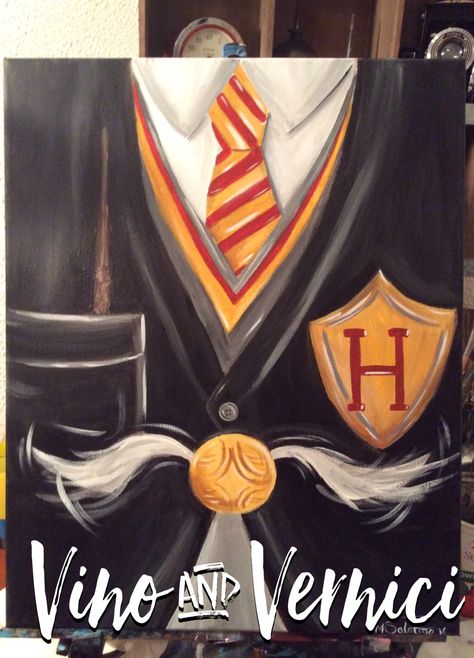 Harry Potter Canvas Painting, Paint Party, Hogwarts, Vino & Vernici, www.vinoandvernici.com Harry Potter Painting Canvases, Harry Potter Canvas Painting, Hogwarts Painting, Harry Potter Canvas Art, Harry Potter Graduation, Harry Potter Art Drawings, Harry Potter Painting, Harry Porter, Star Wars Painting