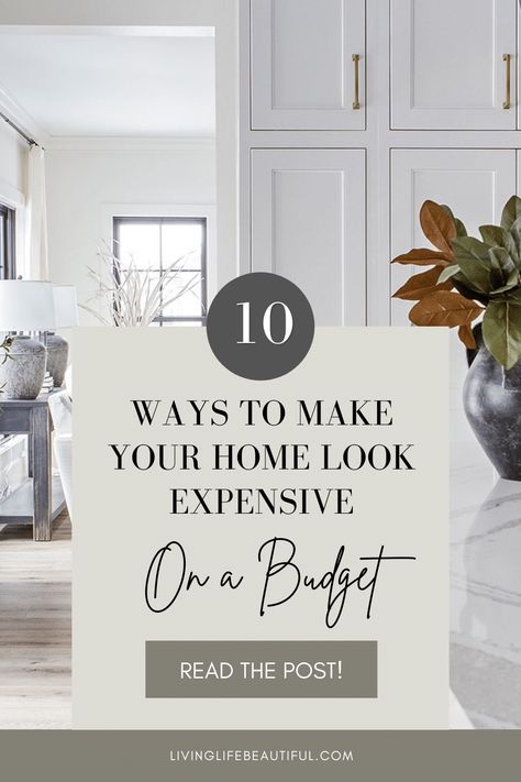 Are you someone who loves the look of designer homes but finds it difficult to achieve the same look on a budget? There are things you can do to make your home look expensive for less. These tips and tricks will guide you through the process one step at a time so you can enjoy the journey of making your house a home. Click the link to get started! via @livinglifebeautiful Modernizing A Traditional Home, Penthouse Decor, Modern Traditional House, Types Of Home Decor Styles, Transitional Interior Design Style, Make Your Home Look Expensive, Look Expensive On A Budget, Transitional Interior Design, Traditional Family Room