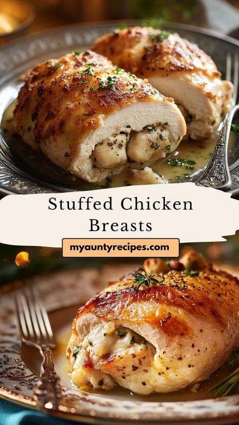 Impress your guests with these Savory Stuffed Chicken Breasts, a delightful addition to winter dinner recipes. Juicy chicken and a rich stuffing make this recipe a Friendsgiving food idea that’s both elegant and comforting. Grilled Stuffed Chicken Breast, How To Make Stuffing, Friendsgiving Food Ideas, Friendsgiving Food, Stuffed Chicken Breasts, Stuffed Chicken Breast, Chicken Breast Recipe, Winter Dinner Recipes, Honey Mustard Sauce