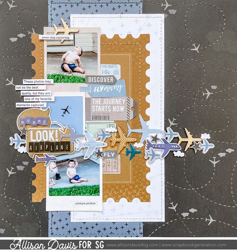 Scrapbooking Alaska, Allison Davis, Kaisercraft Layouts, Graduation Scrapbook, Scrapbook Generation, Travel Scrapbook Pages, Holiday Scrapbook, Vacation Scrapbook, Scrapbook Layout Sketches