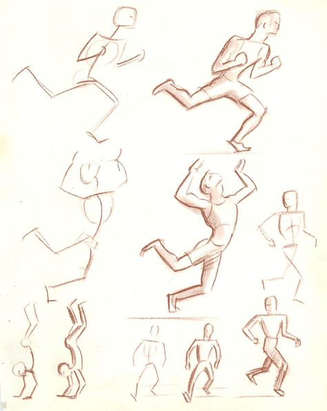 How to Draw the Movement of Shapes and Peoples Figures How To Draw Moving People, How To Draw Small People, Tutorial For Drawing, Draw Figures, Action Drawing, People In Motion, Proportion Art, Figures Drawing, Drawing Shapes