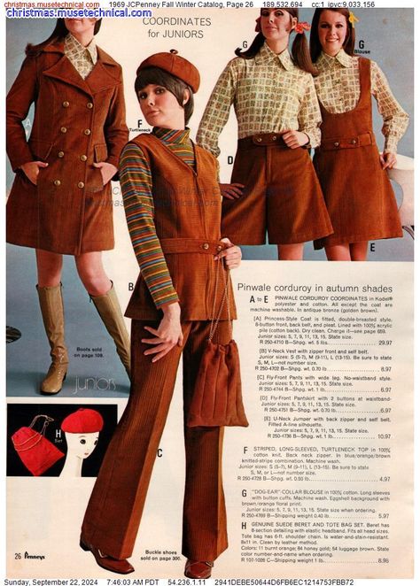 60s Holiday Fashion, Winter 60s Fashion, Vintage Clothing Catalogs, 1969 Outfits, 60s Winter Outfits, 1960s Teen Fashion, 1970 Fashion Women, 1960s Winter Fashion, Retro Winter Outfits