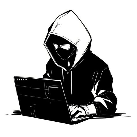 Hacker with laptop sweatshirt computer cartoon. | premium image by rawpixel.com / Sakarin Sukmanatham Defcon Hacking, Hacker Drawing, Cartoon Hoodie Drawing, Hacker Image, Drawing Hoodie, Computer Cartoon, Hacker Art, Background Computer, Hoodie Drawing