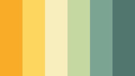 Yellow Mint Color Palette, Yellow Pallete Color, Blue Green Yellow Color Palette, Sunshine Palette, Sunshine Color Palette, Green Yellow Color Palette, Morning Color Palette, Mint Green Color Palette, Green And Yellow Color Palette