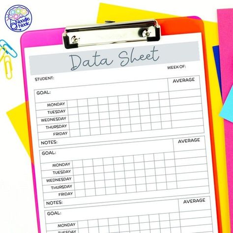 Special Ed Data Organization, Iep Data Collection Sheets Free, Sped Data Collection, Special Education Data Collection, Iep Data Collection, Special Education Data Sheets, Instructional Coaching Tools, Data Collection Special Education, Student Information Form