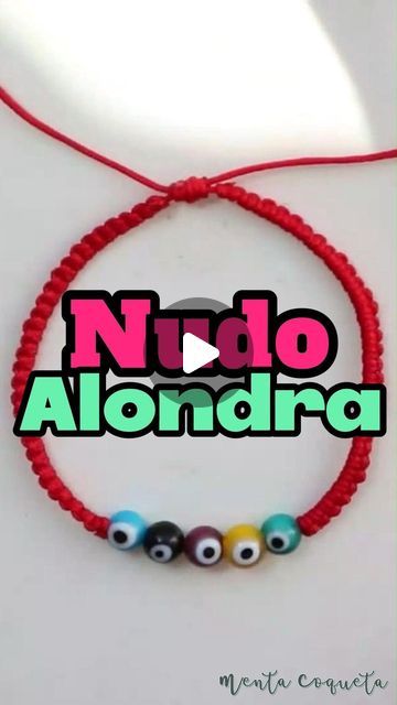 Menta Coqueta 📿 Bisutería | DIY on Instagram: "Aprende a hacer NUDO ALONDRA ⭕Significado hilo rojo #tutorial #bisuteria #manualidades #hilorojo #comohacer #manillas #hechoamano #handmadecrafts #pulserasdehilo #braceletmaking #bracelettutorial #pulseraroja" Handmade Jewelry Tutorials, Jewelry Tutorials, Trivia, Macrame, Handmade Jewelry, Collar, On Instagram, Handmade Jewellery, Macramé