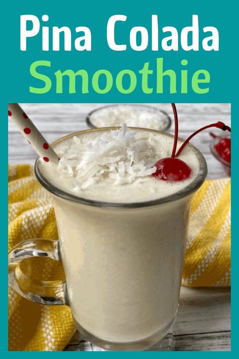 Pina Colada Protein Shake Blueberry Mango Smoothie, Pineapple Coconut Smoothie, Smoothie For Breakfast, Mango Smoothie Bowl, Smoothie Popsicles, Smoothie Flavors, Pina Colada Smoothie, Greek Yogurt Flavors, Lunch Smoothie