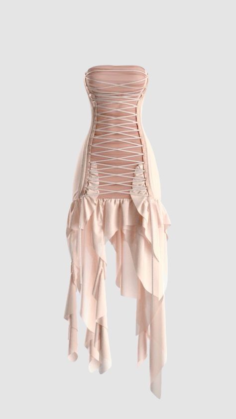 FINESSE Manon Beige Chiffon Lace Up Dress Thinking About You, Lace Up Dress, Chiffon Lace, Chiffon Dress, Chiffon, Lace Up, Lace, Pink, Dresses