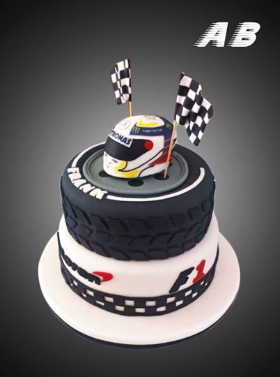 F1 Cake Lewis Hamilton Mercedes Formula 1 Cake, Motorbike Cake, Racing Cake, Race Car Cakes, Bike Cakes, Cars Birthday Cake, 50th Cake, Sport Cakes, 1 Cake