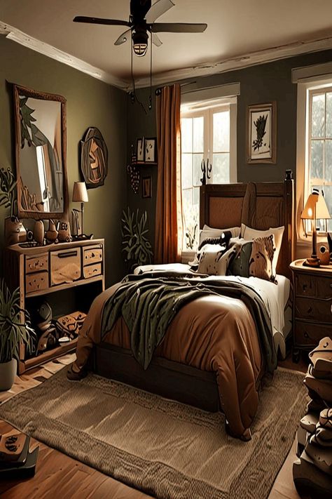 Earthy Vintage Bedroom, Goblincore Bedroom, Goblincore Style, Earthy Vintage, Dark Wood Bedroom, Bedrooms For Couples, Dream Bedroom Inspiration, Earthy Bedroom, Attic Design