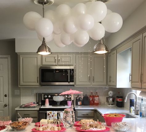 Balloon Cloud, Balloon Clouds, Balloons Decorations, Kitchen Light, Balloon Decorations, Kitchen Lighting, Kitchen Decor, Balloons