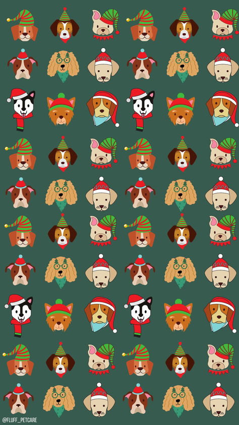 Fluff Pet Care inspired Free December Holiday Backgrounds for your Phone, festive and cheery background to use this season, Winter iPhone backgrounds, Dog lovers, Dog mom aesthetic, Dog dad aesthetic, dog owners, dog backgrounds, Christmas pups and dogs, free wallpapers, downloadable wallpapers, canva graphic, graphic design ideas, christmas graphics, christmas wallpapers, christmas vibes, holiday vibes, holiday aesthetics, cute dogs background, festive dog outfits, cute dogs, dog stickers Dog Fur Patterns, Cute Dog Phone Wallpaper, Cute Dogs Christmas, Phone Backgrounds Christmas Aesthetic, Christmas Dogs Wallpapers, Christmas Dog Wallpaper Iphone, Cute Dog Backgrounds, Christmas Dog Aesthetic, Dog Screensaver