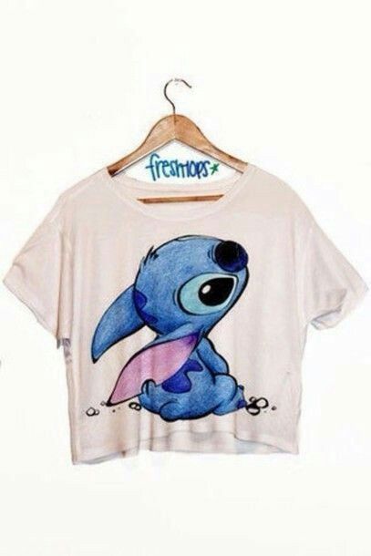 Fresh Tops, Lilo Et Stitch, Stitch Clothes, Cute Stitch, Stitch Shirt, Grunge Look, Lilo Stitch, Cute Crop Tops, 90s Grunge