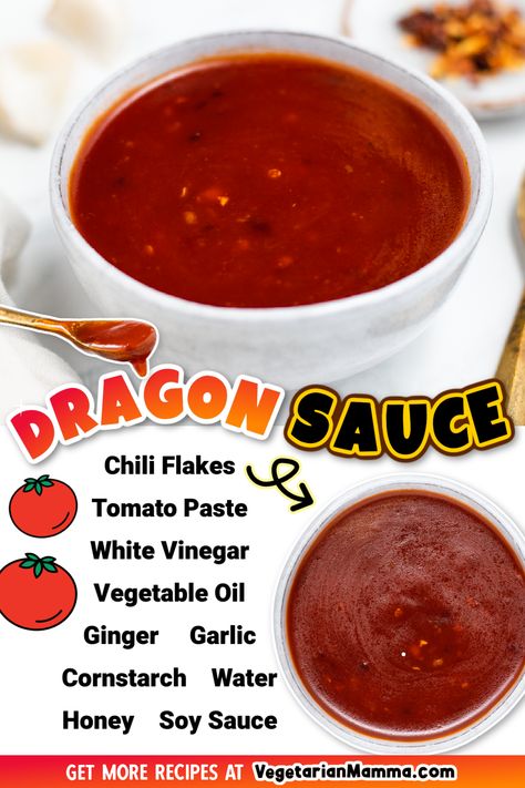 Dragon Sauce Recipe, Dragon Sauce, Asian Dipping Sauce Recipes, Spicy Dipping Sauce, Homemade Sauce Recipes, Hot Sauce Recipes, Asian Sauce, Homemade Condiments, Condiment Recipes