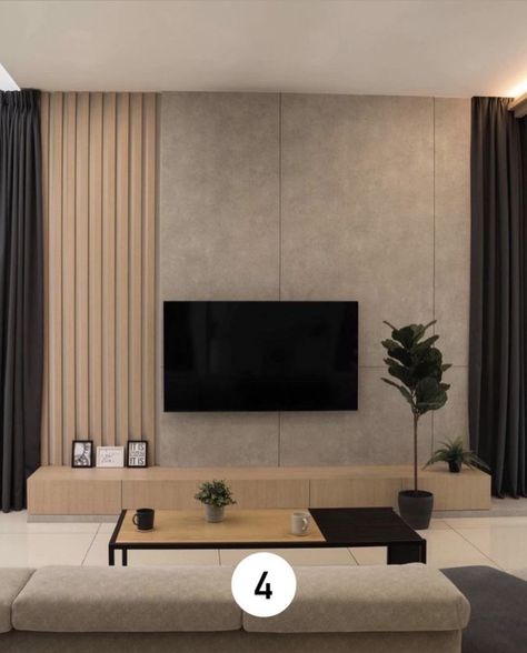 Muji Wall Decor, Muji Tv Wall, Muji Style Interior Living Rooms, Muji Home Living Rooms, Muji Style Living Room, Muji Living Room, Muji Style Interior, Ruang Tv, Muji Style