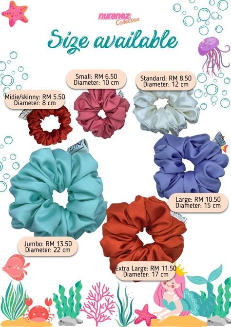 Beautiful Scrunchies Design 2023 #logoexpose Scrunches For Hair, Scrunchies Measurements, Scrunchies Diy Measurements, Scrunchie Measurements, Scrunchies Design, Scrunchies Crochet, Hair Bows Diy Ribbon, Hair Bands Diy, Sewing Headbands