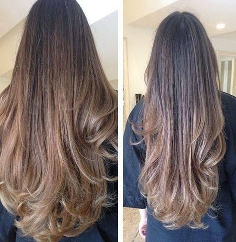 Pretty Brown Hair With Blonde Balayage, Pastel Hair, Lace Hair, Beautiful Long Hair, Long Layers, Blonde Balayage, Great Hair, Ombre Hair, Hair Dos