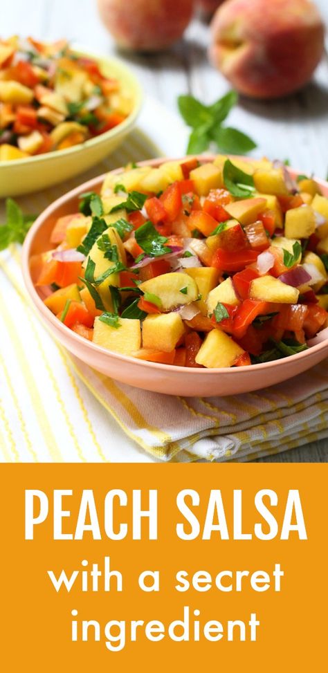 Nectarine Salsa Recipe, Canned Peach Salsa Recipe, Fresh Peach Salsa Recipe, Peach Salsa Recipe Canning, Peach Tomato Salsa Recipe Canning, Tomato Peach Salsa Recipe, Pineapple Peach Salsa, Peach Mango Salsa Recipe, Peach Salsa Recipe Without Tomatoes