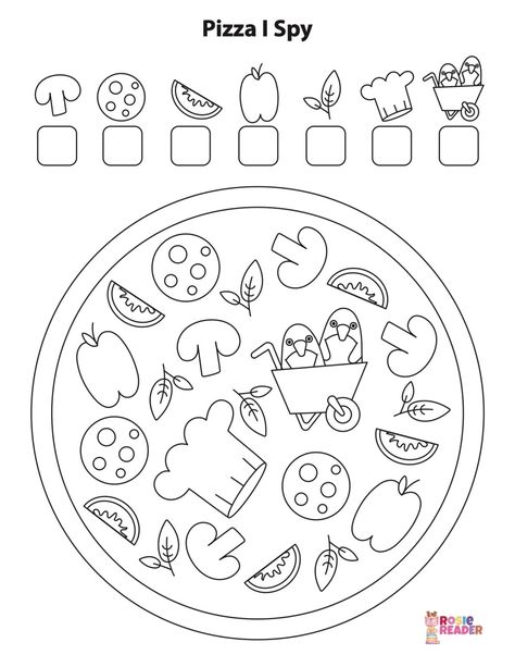 Pizza Preschool Activities, Pizza Crafts For Kids, Pizza Activities For Preschool, Pizza Worksheets For Preschool, Pizza Activities For Kids, Preschool Pizza Activities, Free Pizza Printables, Pizza Coloring Page Free Printable, Pizza Worksheet