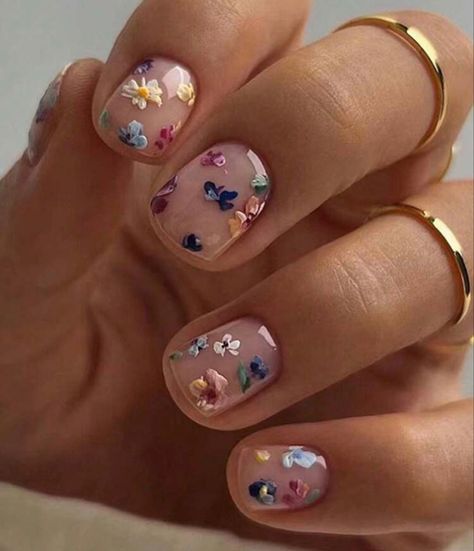 Minimal Nails, Her Nails, Cute Summer Nails, Square Acrylic Nails, Nail Designs Spring, Floral Nails, Chic Nails, Wedding Nails, Glue On Nails