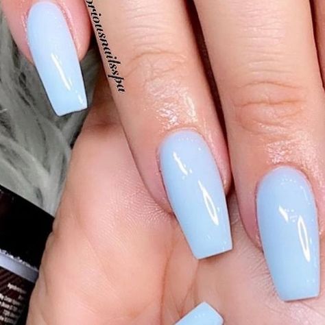 NuGenesis Nails on Instagram: "NU-120 Baby Blue Eyes is a great summer blue @glorious.nailsspa Shop at www.nugenesisnails.com #nugenesis #nugenesisnails #dippowder #dipnails #dippowdernails #nailpolish #gelnails #nailsofinstagram #nailsnailsnails #nudenails #nailart #naildesign #longnails #almondnails #nailshape #summernails #nailfashion #nailtrend #nailideas #nailinspiration #nailinspo #pinknails #diynails #nailaddict #dipmanicure #dipdap #bluenails💙" Periwinkle Nails, Baby Blue Eyes, Dip Manicure, Dip Powder Nails, Summer Blue, Dip Powder, Mani Pedi, Nude Nails, Nail Trends