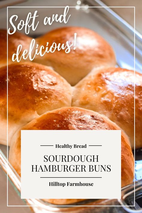 Beautiful Bun Hairstyles, Sourdough Hamburger Buns, Sourdough Bun Recipe, Sourdough Buns, Grilled Hamburgers, Easy Sourdough Bread Recipe, Hamburger Bun Recipe, Recipe Using Sourdough Starter, Sourdough Recipe